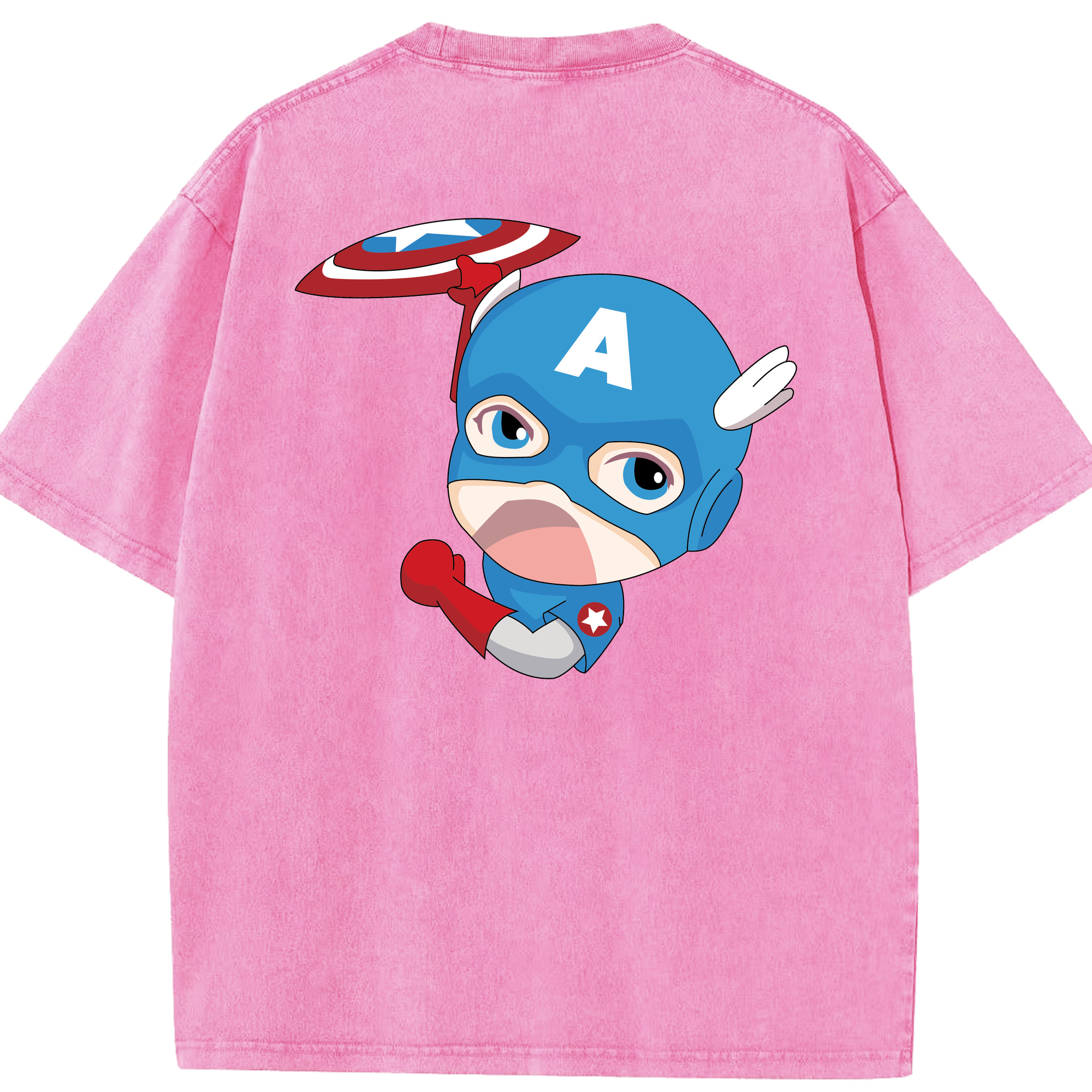 （画像用） アベンジャーズ The Avengers 綿100% ヴィンテージ風 半袖Tシャツ（背面プリント）